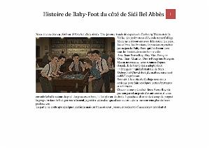 HISTOIRES DE BABY FOOT